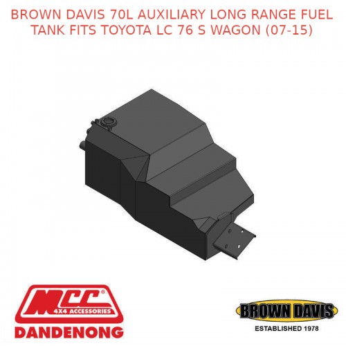 BROWN DAVIS 70L AUXILIARY LONG RANGE FUEL TANK FITS TOYOTA LC 76 S