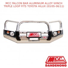 MCC FALCON BAR ALUMINIUM ALLOY WINCH TRIPLE LOOP FITS TOYOTA HILUX (03/05-06/11)