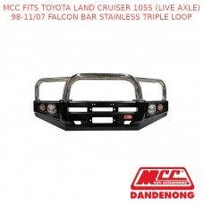 MCC FALCON BAR SS 3 LOOP FITS TOYOTA LC 105S (L A) (1998-11/2007) (WITH FOG)