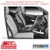 MSA SEAT COVERS FITS TOYOTA LC COMPLETE FRONT & SECOND ROW SET - 10026CO