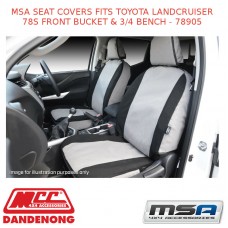 MSA SEAT COVERS FITS TOYOTA LANDCRUISER 78S FRONT BUCKET & 3/4 BENCH - 78905