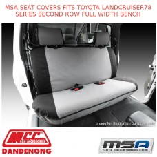 MSA SEAT COVERS FITS TOYOTA LANDCRUISER78 SERIES SECOND ROW FULL WIDTH BENCH