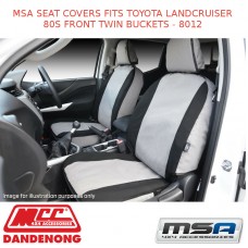 MSA SEAT COVERS FITS TOYOTA LANDCRUISER 80S FRONT TWIN BUCKETS - 8012