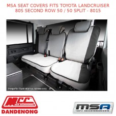 MSA SEAT COVERS FITS TOYOTA LANDCRUISER 80S SECOND ROW 50 / 50 SPLIT - 8015