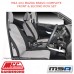 MSA SEAT COVERS FITS MAZDA BRAVO COMPLETE FRONT & SECOND ROW SET