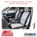 MSA SEAT COVERS FITS NISSAN PATROL UTILITIES FRONT TWIN BUCKETS - GQ02-NP