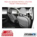 MSA SEAT COVERS FITS NISSAN PATROL UTILITIES FRONT TWIN BUCKETS - GQ02-NP