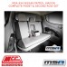 MSA SEAT COVERS FITS NISSAN PATROL WAGON COMPLETE FRONT & 2ND ROW SET - GU269CO