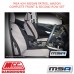 MSA SEAT COVERS FITS NISSAN PATROL WAGON COMPLETE FRONT & 2ND ROW SET - GU269CO