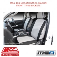 MSA SEAT COVERS FITS NISSAN PATROL WAGON FRONT TWIN BUCKETS