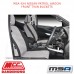 MSA SEAT COVERS FITS NISSAN PATROL WAGON FRONT TWIN BUCKETS