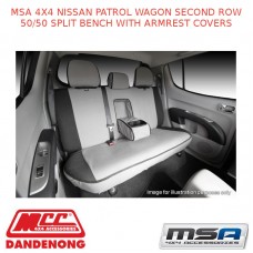 MSA SEAT COVERS FITS NISSAN PATROL WAGON SECOND ROW 50/50 SPLIT BENCH – GU43-STL