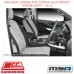 MSA SEAT COVERS FITS TOYOTA HILUX FRONT TWIN BUCKETS - HL11