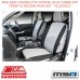 MSA SEAT COVERS FITS TOYOTA HILUX COMPLETE FRONT & SECOND ROW SET - HL1105CO