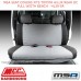 MSA SEAT COVERS FITS TOYOTA HILUX REAR DC FULL WIDTH BENCH - HL39-SR