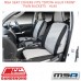 MSA SEAT COVERS FITS TOYOTA HILUX FRONT TWIN BUCKETS - HL40