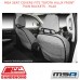 MSA SEAT COVERS FITS TOYOTA HILUX FRONT TWIN BUCKETS - HL40