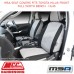 MSA SEAT COVERS FITS TOYOTA HILUX FRONT FULL WIDTH BENCH - HL45