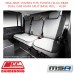 MSA SEAT COVERS FITS TOYOTA HILUX REAR DUAL CAB 60/40 SPLIT BASE INCL. - HL60