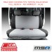 MSA SEAT COVERS FITS TOYOTA HILUX REAR FULL BENCH - NO ARMREST - HL62