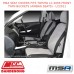 MSA SEAT COVERS FITS TOYOTA LC 200S FRONT TWIN BUCKETS (AIRBAG SEATS) - LC2011