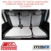 MSA SEAT COVERS FITS TOYOTA LANDCRUISER COMPLETE FRONT & 2ND ROW SET - LC21618CO