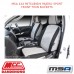 MSA SEAT COVERS FITS MITSUBISHI PAJERO SPORT FRONT TWIN BUCKETS - MPS03