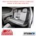 MSA SEAT COVERS FOR FITS MITSUBISHI TRITON COMPLETE FRONT & SECOND ROW SET