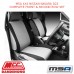 MSA SEAT COVERS FITS NISSAN NAVARA D22 COMPLETE FRONT & SECOND ROW SET