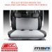 MSA SEAT COVERS FITS NISSAN NAVARA D40 REAR SMALL 50/50 SPLIT BENCH - NN28-RX