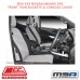 MSA SEAT COVERS FITS NISSAN NAVARA D40 FRONT TWIN BUCKETS & CONSOLE COVER