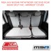 MSA SEAT COVERS FITS NISSAN PATHFINDER SECOND ROW 60/40 SPLIT INC. ARMREST COVER