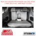 MSA SEAT COVERS FITS NISSAN PATHFINDER SECOND ROW 3 WAY SPLIT INC.ARM REST COVER