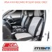 MSA SEAT COVERS FOR RECARO M SEAT BASE ONLY