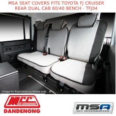 MSA SEAT COVERS FITS TOYOTA FJ CRUISER REAR DUAL CAB 60/40 BENCH - TFJ04