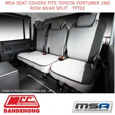 MSA SEAT COVERS FITS TOYOTA FORTUNER 2ND ROW 60/40 SPLIT - TFT02