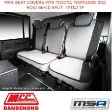 MSA SEAT COVERS FITS TOYOTA FORTUNER 2ND ROW 60/40 SPLIT- TFT02-TF