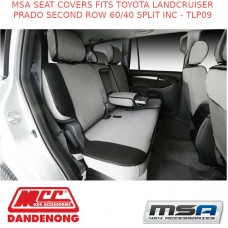 MSA SEAT COVERS FITS TOYOTA LANDCRUISER PRADO SECOND ROW 60/40 SPLIT INC - TLP09