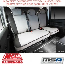 MSA SEAT COVERS FITS TOYOTA LANDCRUISER PRADO SECOND ROW 60/40 SPLIT - TLP11