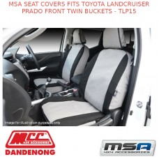 MSA SEAT COVERS FITS TOYOTA LANDCRUISER PRADO FRONT TWIN BUCKETS - TLP15