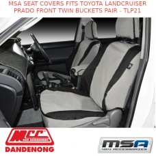 MSA SEAT COVERS FITS TOYOTA LANDCRUISER PRADO FRONT TWIN BUCKETS PAIR - TLP21