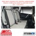 MSA SEAT COVERS FITS TOYOTA LC PRADO COMPLETE FRONT & 2ND ROW SET - TLP214CO