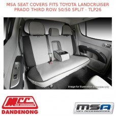 MSA SEAT COVERS FITS TOYOTA LANDCRUISER PRADO THIRD ROW 50/50 SPLIT - TLP26