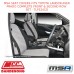 MSA SEAT COVERS FITS TOYOTA LC PRADO COMPLETE FRONT & 2ND ROW SET - TLP324CO