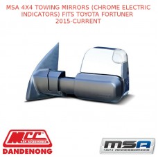 MSA 4X4 TOWING MIRRORS (CHROME ELECTRIC INDICATORS) FITS TOYOTA FORTUNER 2015-C