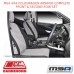 MSA SEAT COVERS FITS VOLKSWAGEN AMAROK COMPLETE FRONT & SECOND ROW SET-VWA032CO