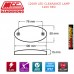 1200R LED CLEARANCE LAMP 1200 RED