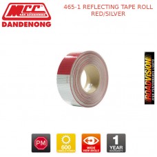 465-1 REFLECTING TAPE ROLL RED/SILVER