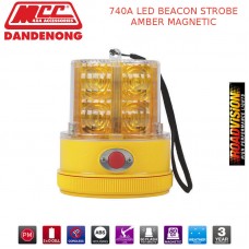 740A LED BEACON STROBE AMBER MAGNETIC