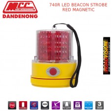 740R LED BEACON STROBE RED MAGNETIC